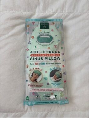Earth Therapeutics Anti-Stress Microwaveable Sinus Pillow - Mint Green